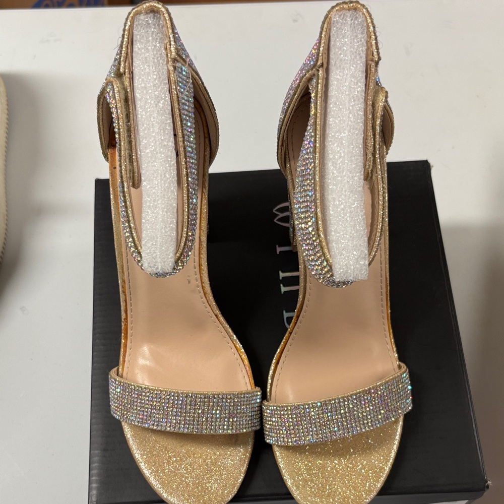 Windsor Glittering Gold and Silver Heels